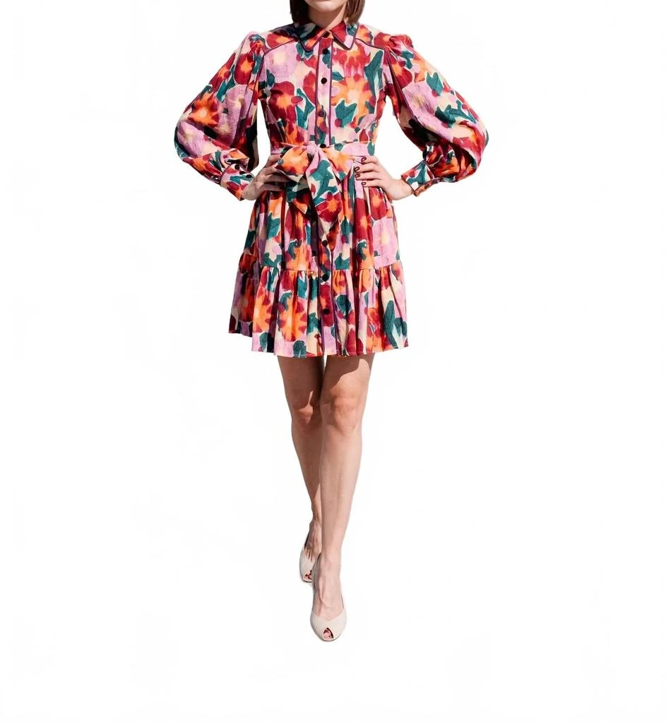 Bel Kazan Wren Mini Dress In Multi 1