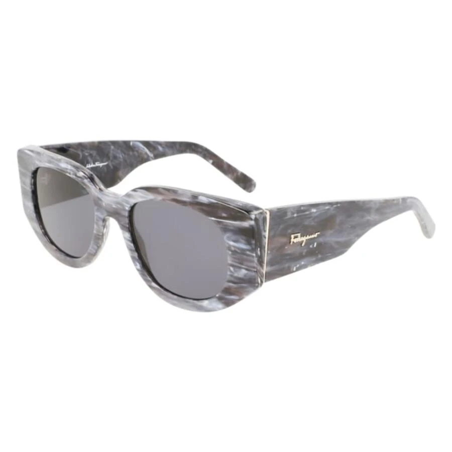 Salvatore Ferragamo Grey Oval Ladies Sunglasses SF1053S 039 52