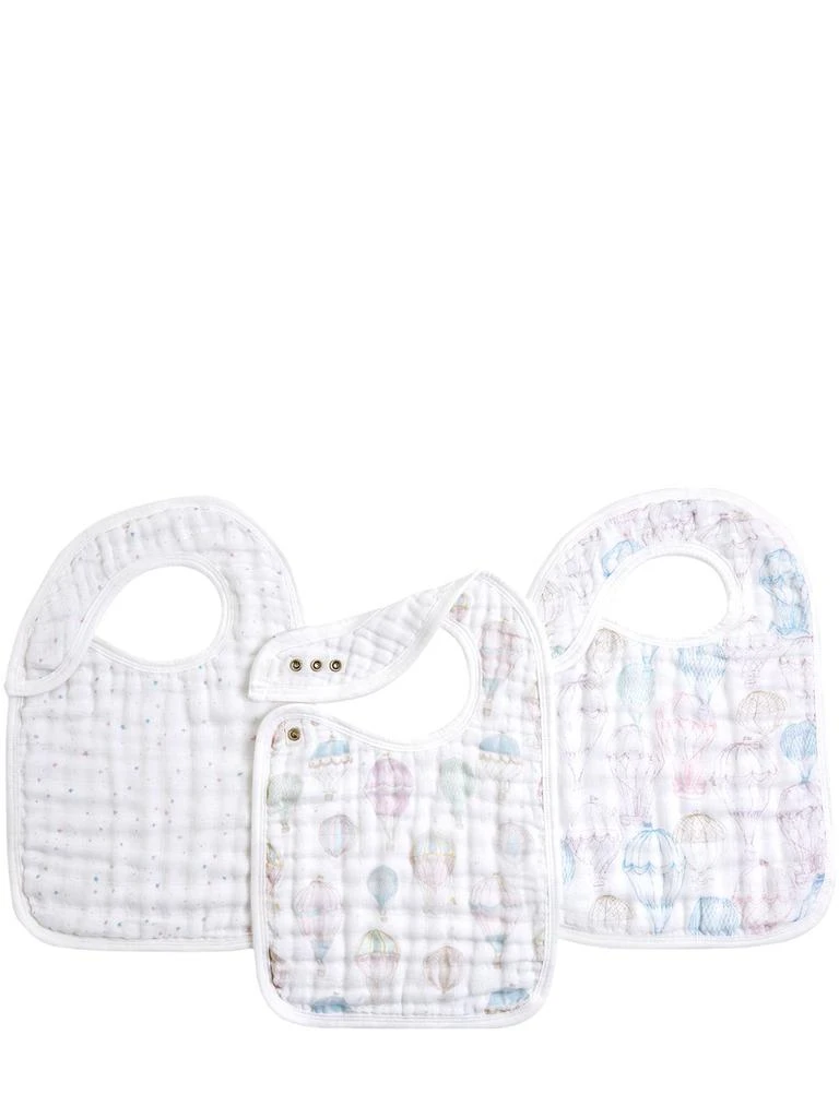 ADEN + ANAIS Set Of 3 Printed Cotton Bibs 1