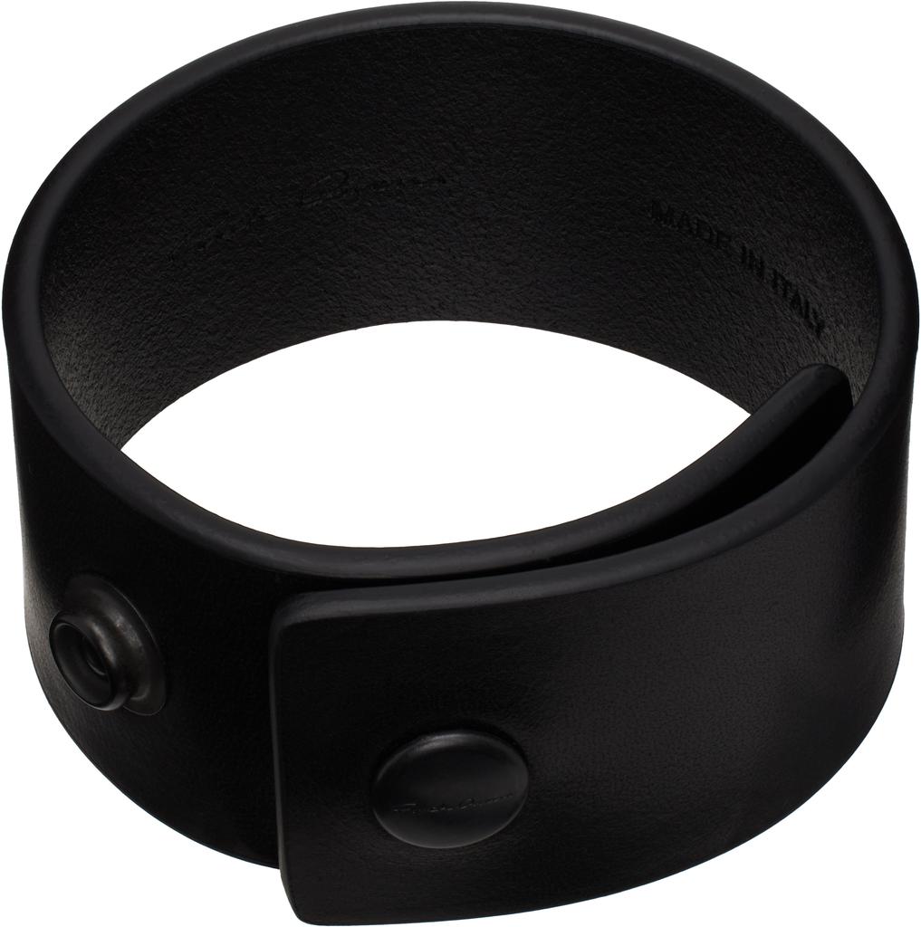 Rick Owens/Hollywood Anthem Cuffブレスレット黒 RICK OWENS Anthem Cuff Bangle Bracelet Leather in Black w
