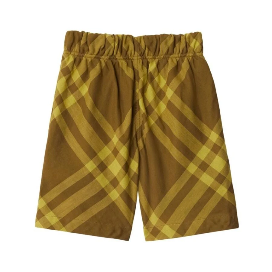 Burberry Kids Elastic Waist Checkered Shorts