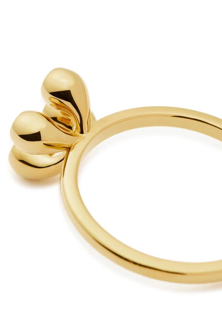 Missoma X The Flag Twins Atom 18kt gold vermeil ring 6