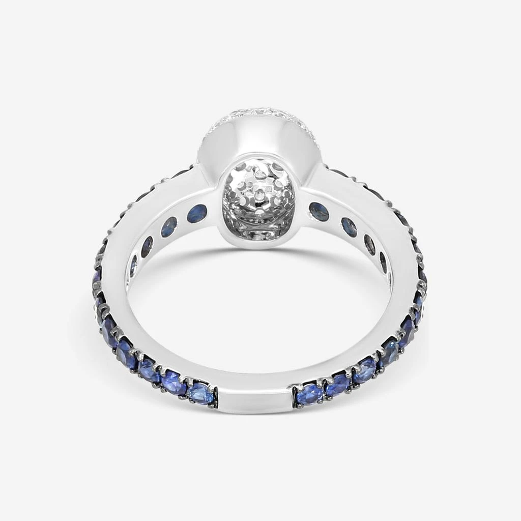 Crivelli Crivelli Girodito 18K White Gold Sapphire 
Diamond Ring Sz. 6.75 035-R22687-copy 3