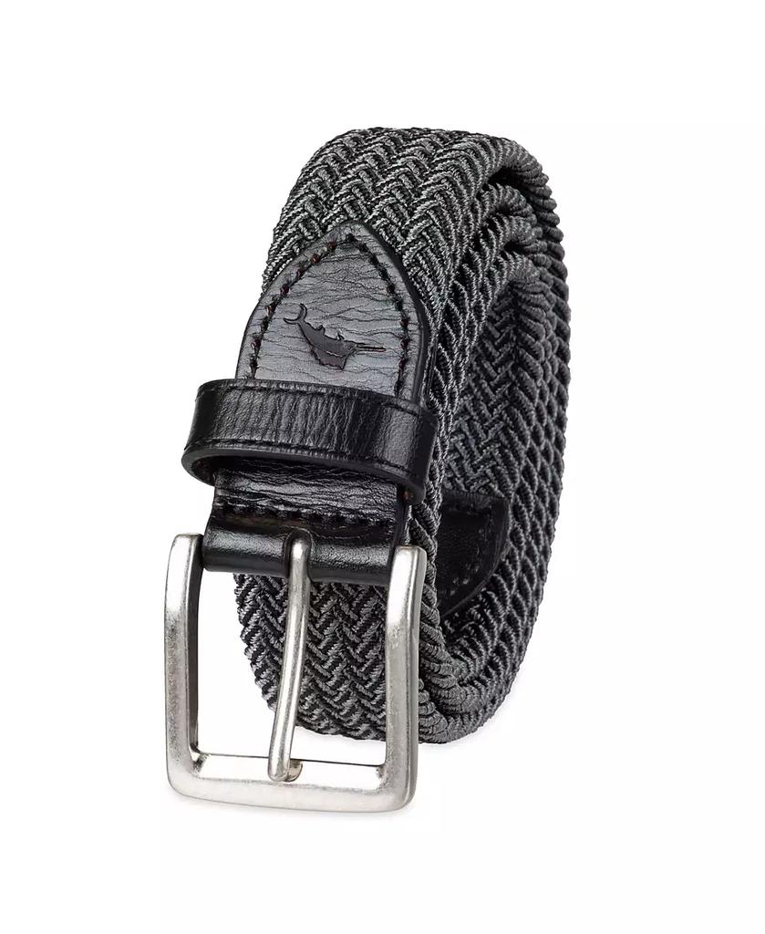 Tommy Bahama Men's Two-Tone Stretch Braided Web Belt