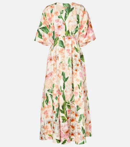 Agua by Agua Bendita Gesto floral linen maxi dress 1