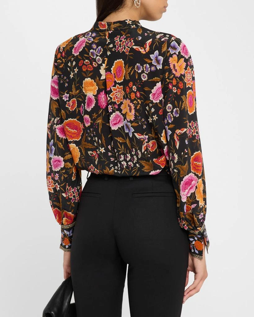 Kobi Halperin Fionna Floral-Print Silk Blouse 3