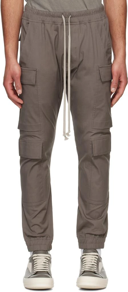Rick Owens Gray Hollywood Mastodon Megacargo Cargo Pants 1