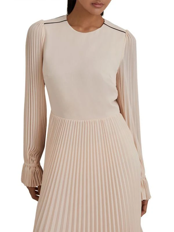 REISS Priya Pleated Midi-Dress 2