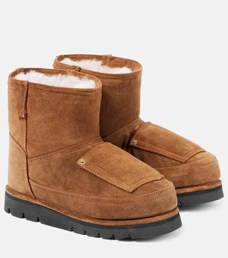 Acne Studios Shearling-lined leather ankle boots 1
