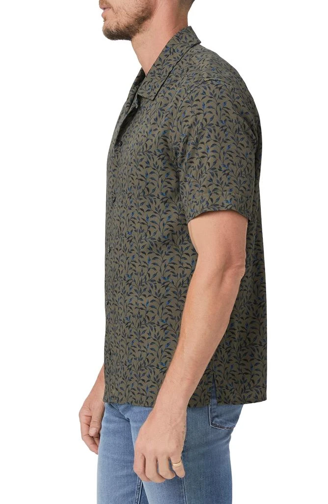 Paige Landon Leaf Print Camp Shirt 3