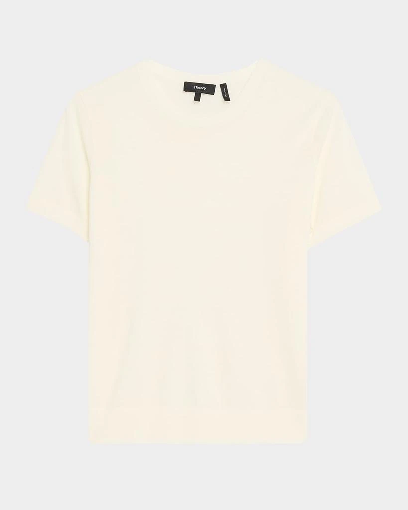 Theory Regal Merino Wool Short-Sleeve Crew T-Shirt