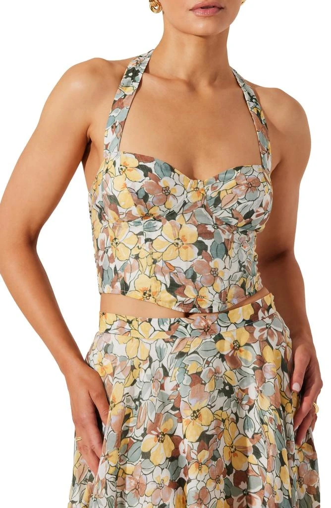 ASTR Halter Bustier Crop Top 1