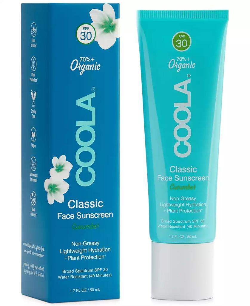 Coola Classic Face Sunscreen Lotion SPF 30 - Cucumber