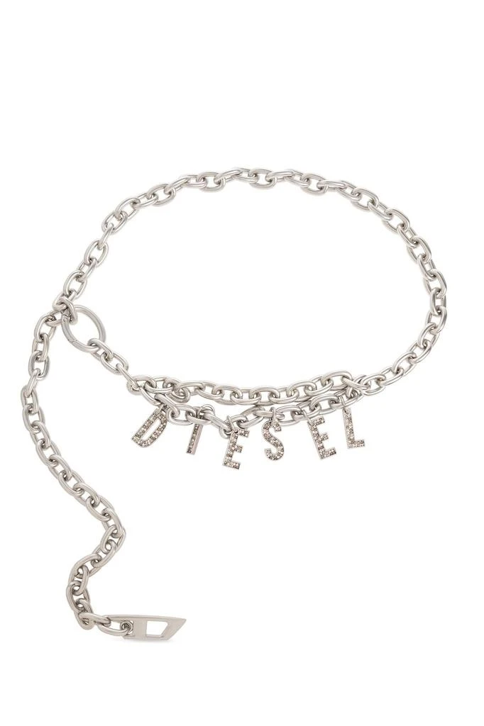 Diesel Diesel Logo-Charm Chain-Linked Belt 1