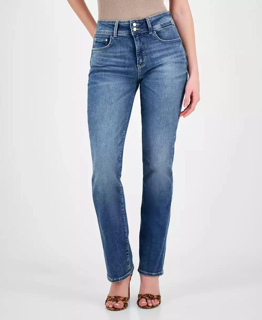 GUESS Women's Shape Up Straight-Leg Jeans 3