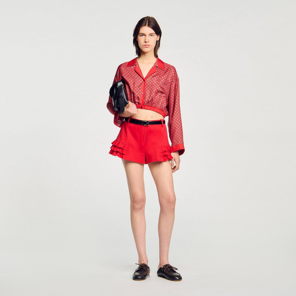 Sandro Scarf print shirt