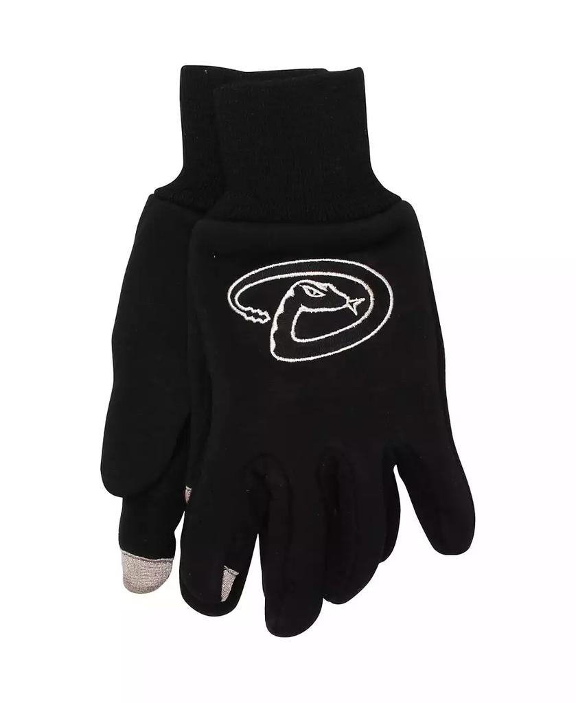 McArthur Sports Men's Arizona Diamondbacks McArthur Black Team Logo Touch Gloves