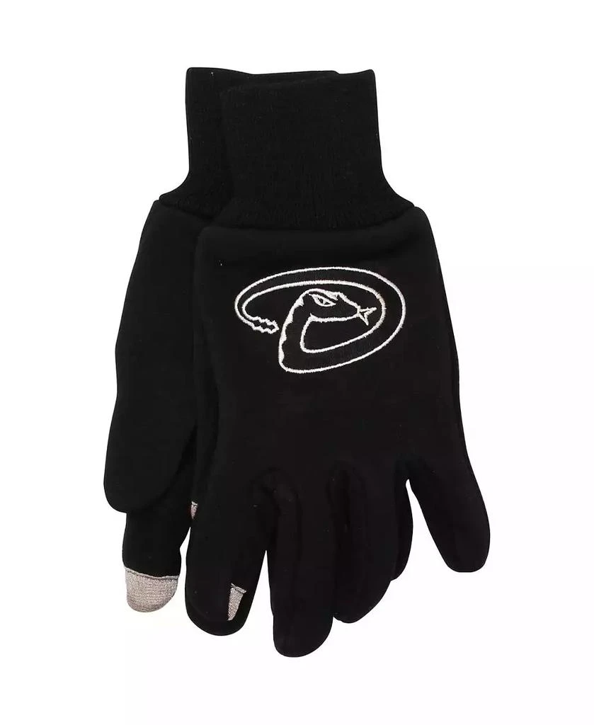McArthur Sports Men's Arizona Diamondbacks McArthur Black Team Logo Touch Gloves 1