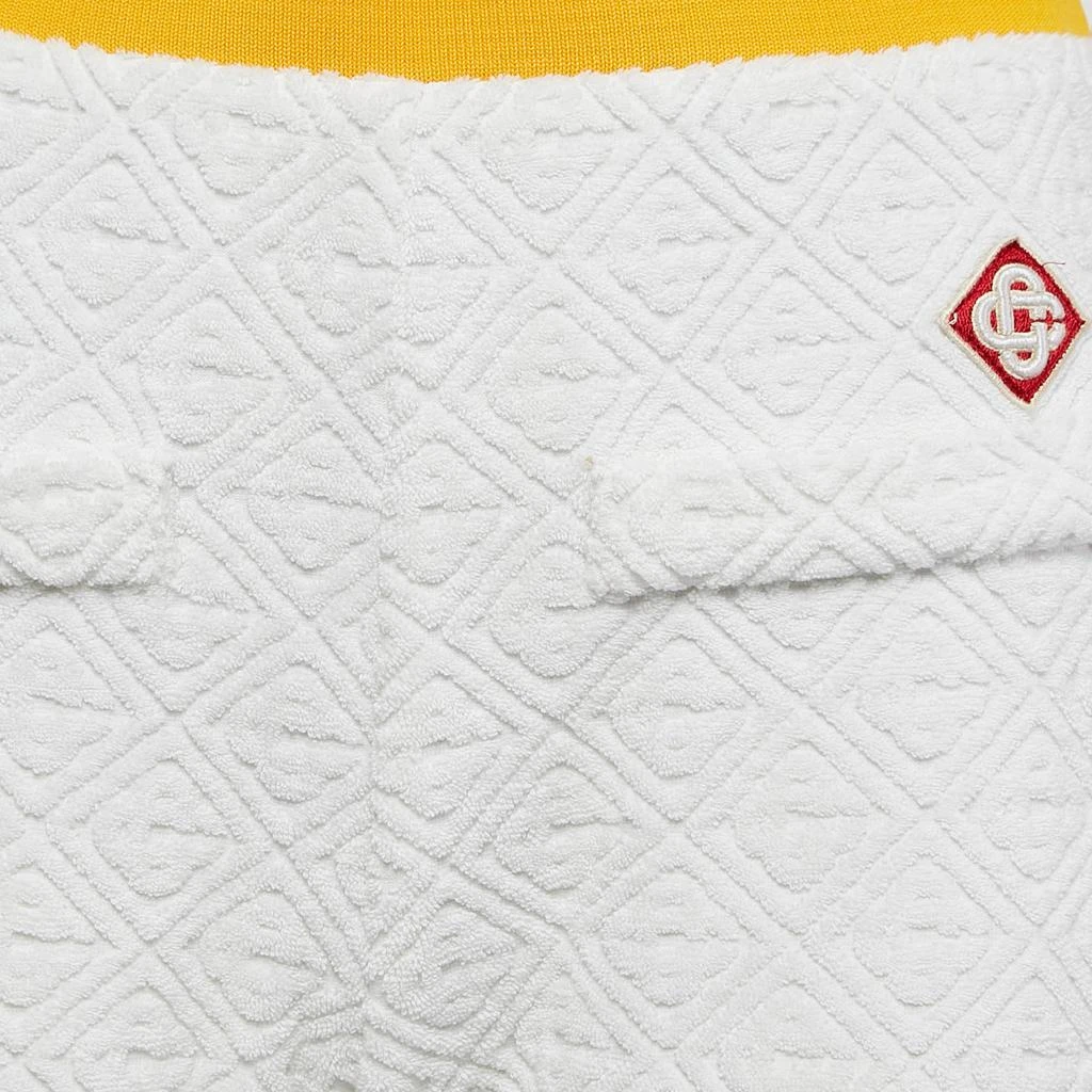 Casablanca Casablanca White Monogram Embossed Terry Track Pants S 3