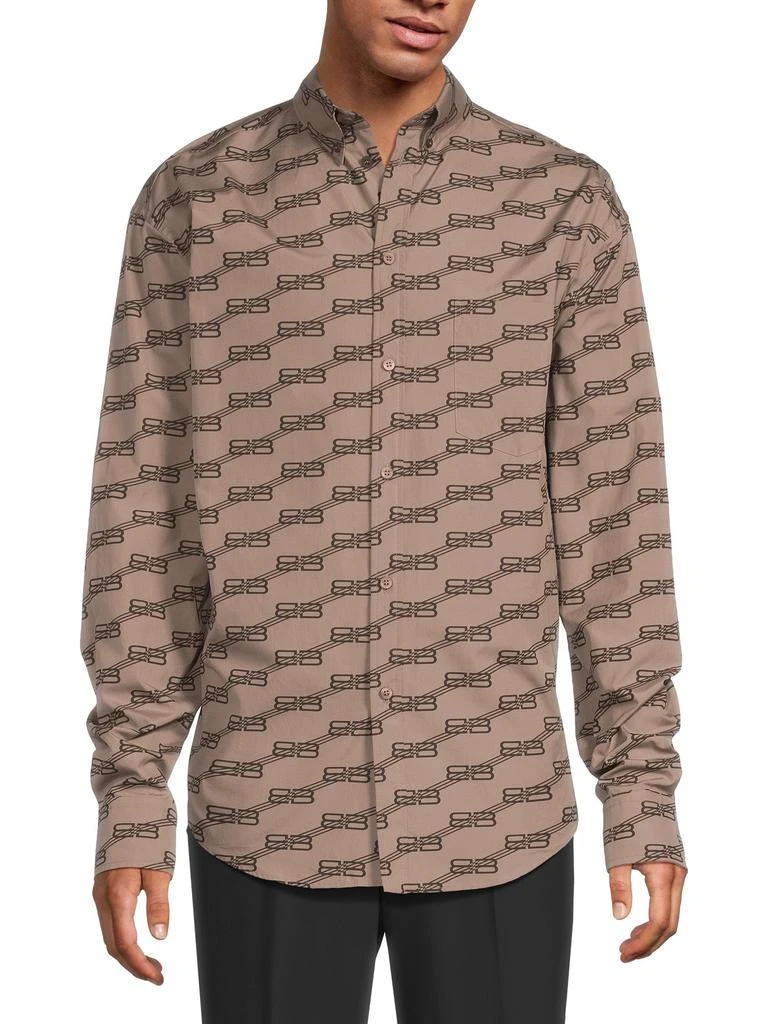 Balenciaga Monogram Print Shirt 1