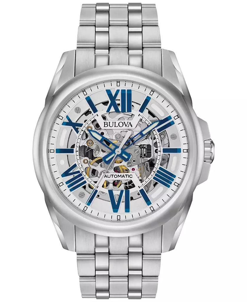 Bulova Men's Automatic Stainless Steel Bracelet Watch 43mm 96A187 1