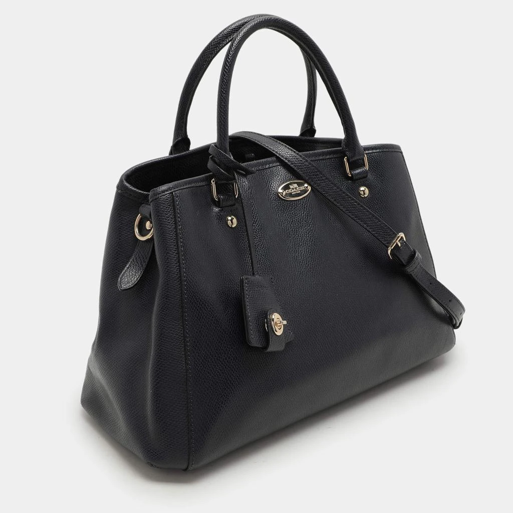 Coach Coach Navy Blue Leather Margot Satchel 3