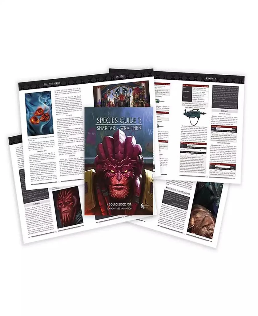 Word Forge Games Sla Industries Species Guide 1 Shaktar/Wraithen RPG Book 2