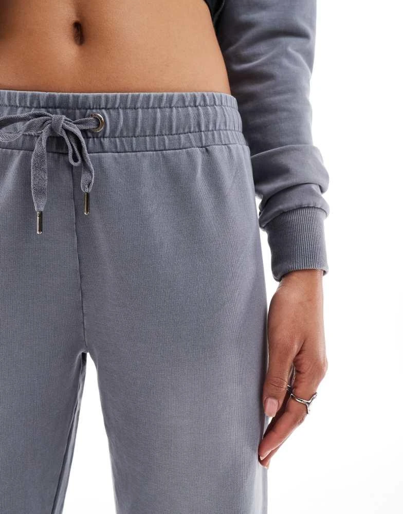 Ed Hardy Ed Hardy overdye flare jogger in black with logo co-ord 5