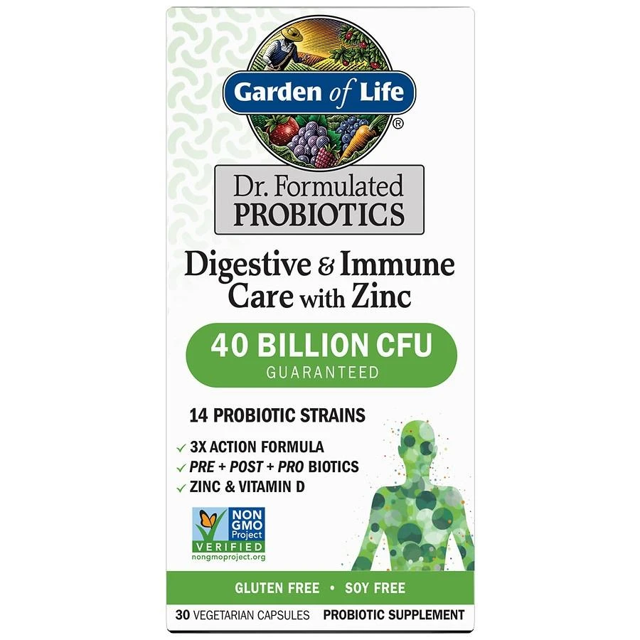 Garden of Life Dr. Formulated Digestive & Immune + Zinc 2