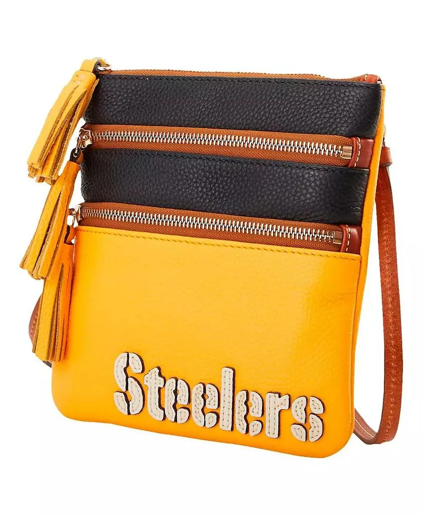 Dooney & Bourke Pittsburgh Steelers Infield Triple Zip Crossbody Purse 4