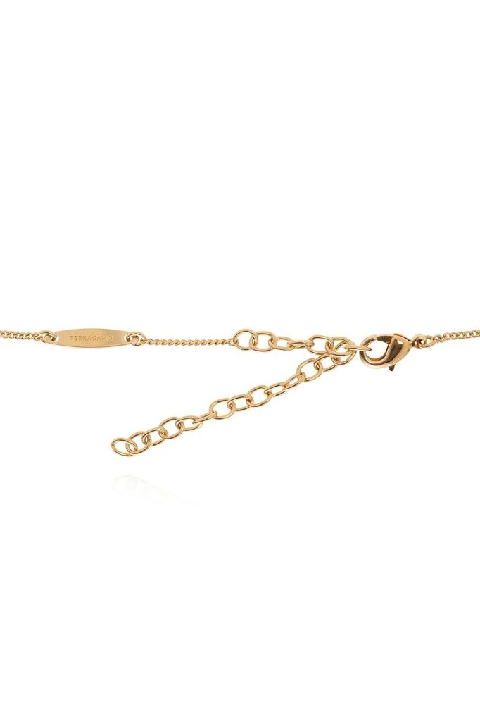 Salvatore Ferragamo Ferragamo Embellished Gancini Chain-Linked Necklace 3