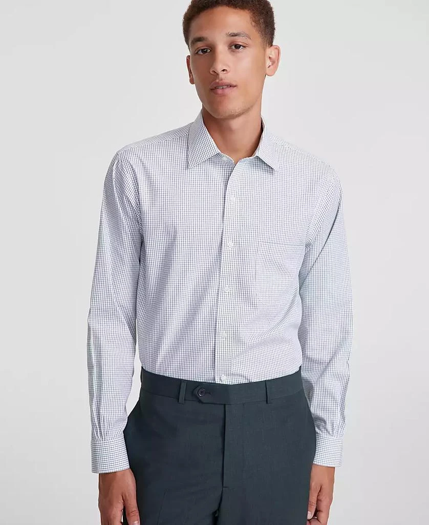 Brooks Brothers Men's Regular-Fit Check Pinpoint Dress Shirt 1