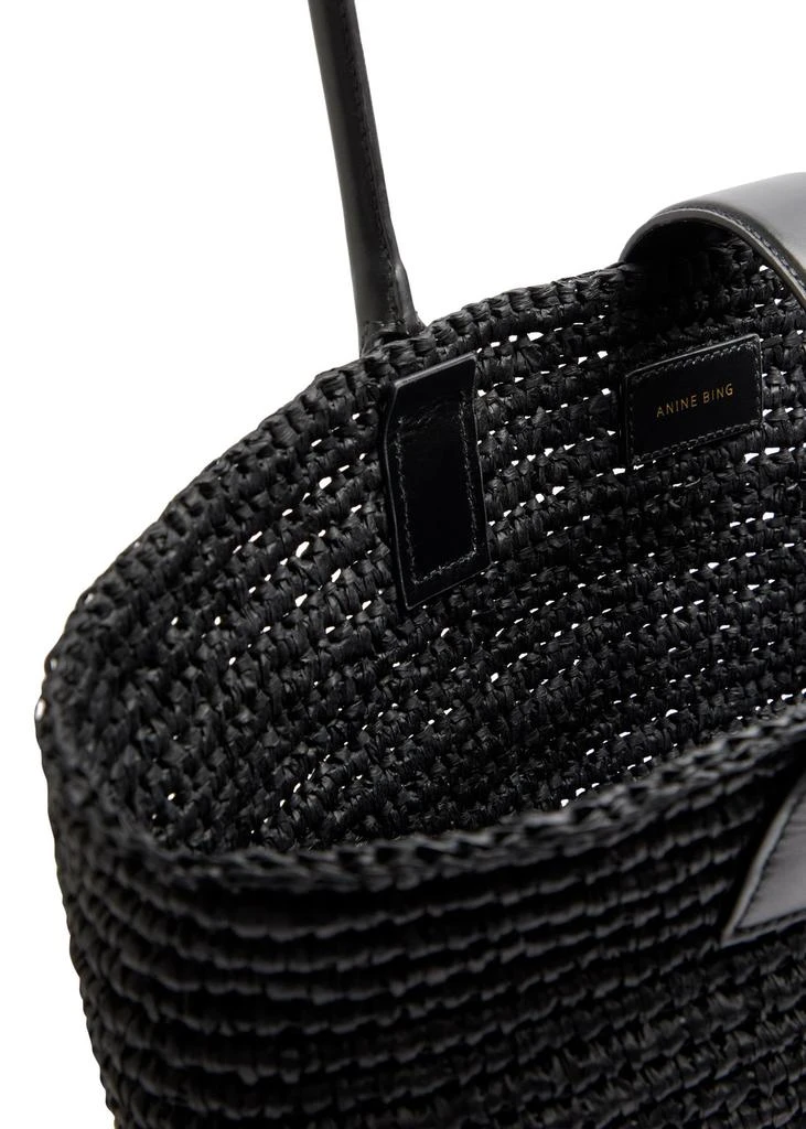 ANINE BING Lou woven raffia tote 4