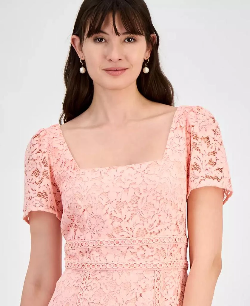 Anne Klein Women's Lace Square-Neck Midi Shift Dress 4