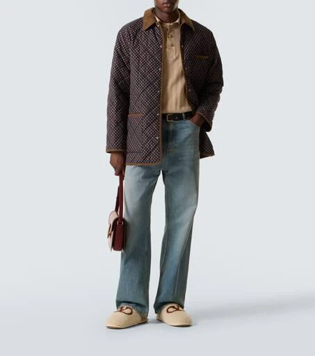 Valentino VLogo shearling slippers 2