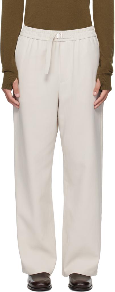 AMI Ami Paris Wide-Leg Trousers In - BeyondStyle