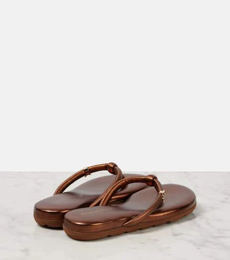 Gianvito Rossi Fiji leather thong sandals 2
