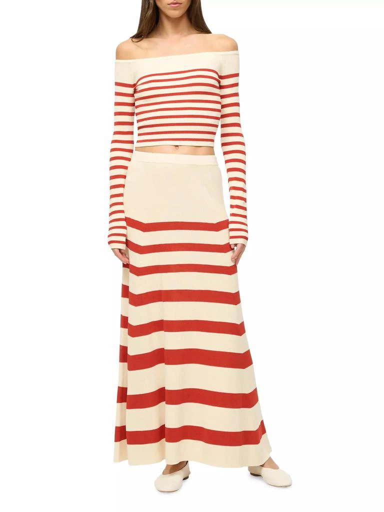 Staud Swirling Striped Maxi Skirt 2