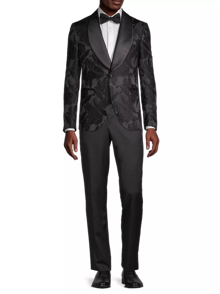 PAL ZILERI Cerimonia Brocade Floral Single-Breasted Dinner Jacket 2