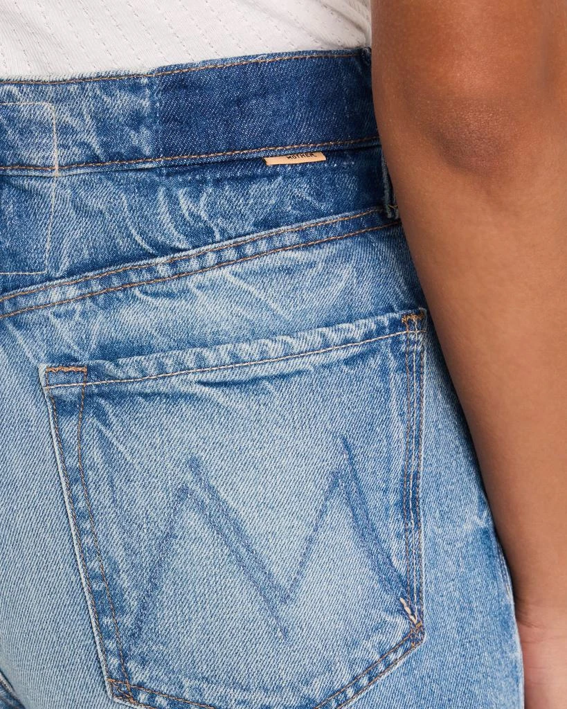 MOTHER The Whole Lot Fray Denim Culottes 5