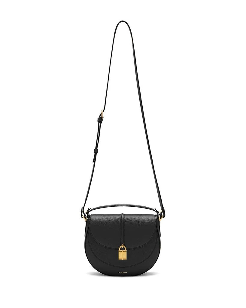 Demellier Siena Small Leather Saddle Bag 4