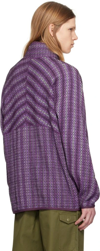 Pilgrim Surf + Supply Purple Mosley Inlay Popover Sweater 3