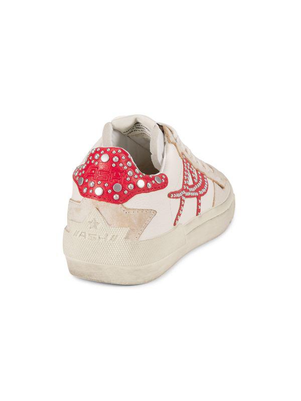 shoです Ash Midnight Studded Leather Low-Top Sneakers - Casual Shoes