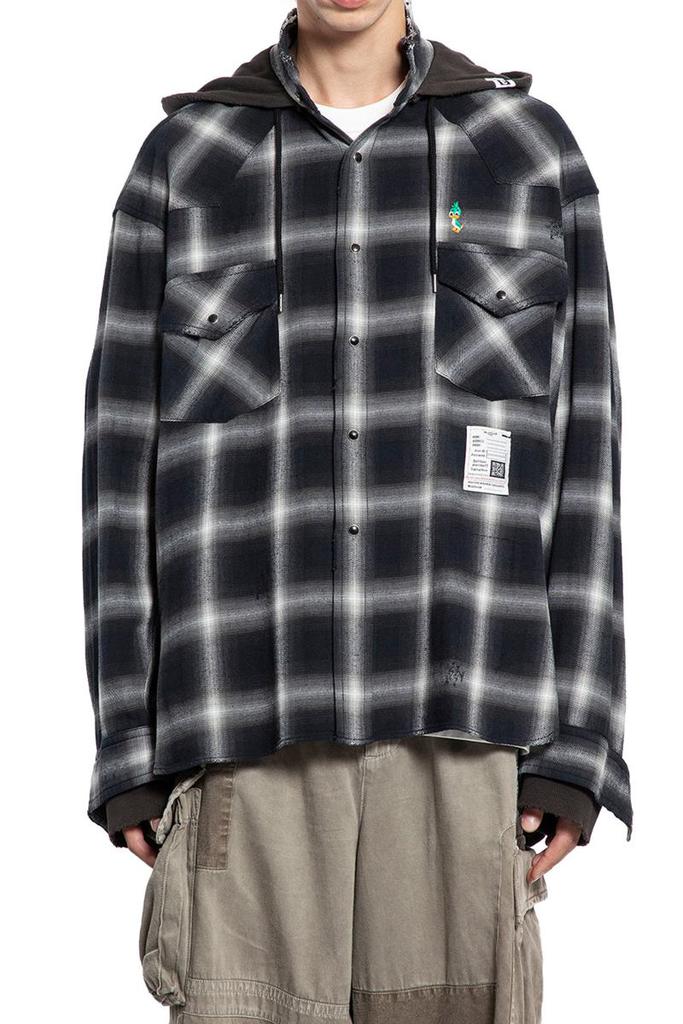 トップス mihara sticker printed corduroy shirt Maison MIHARA YASUHIRO（メゾンミハラヤスヒロ）の「Sticker