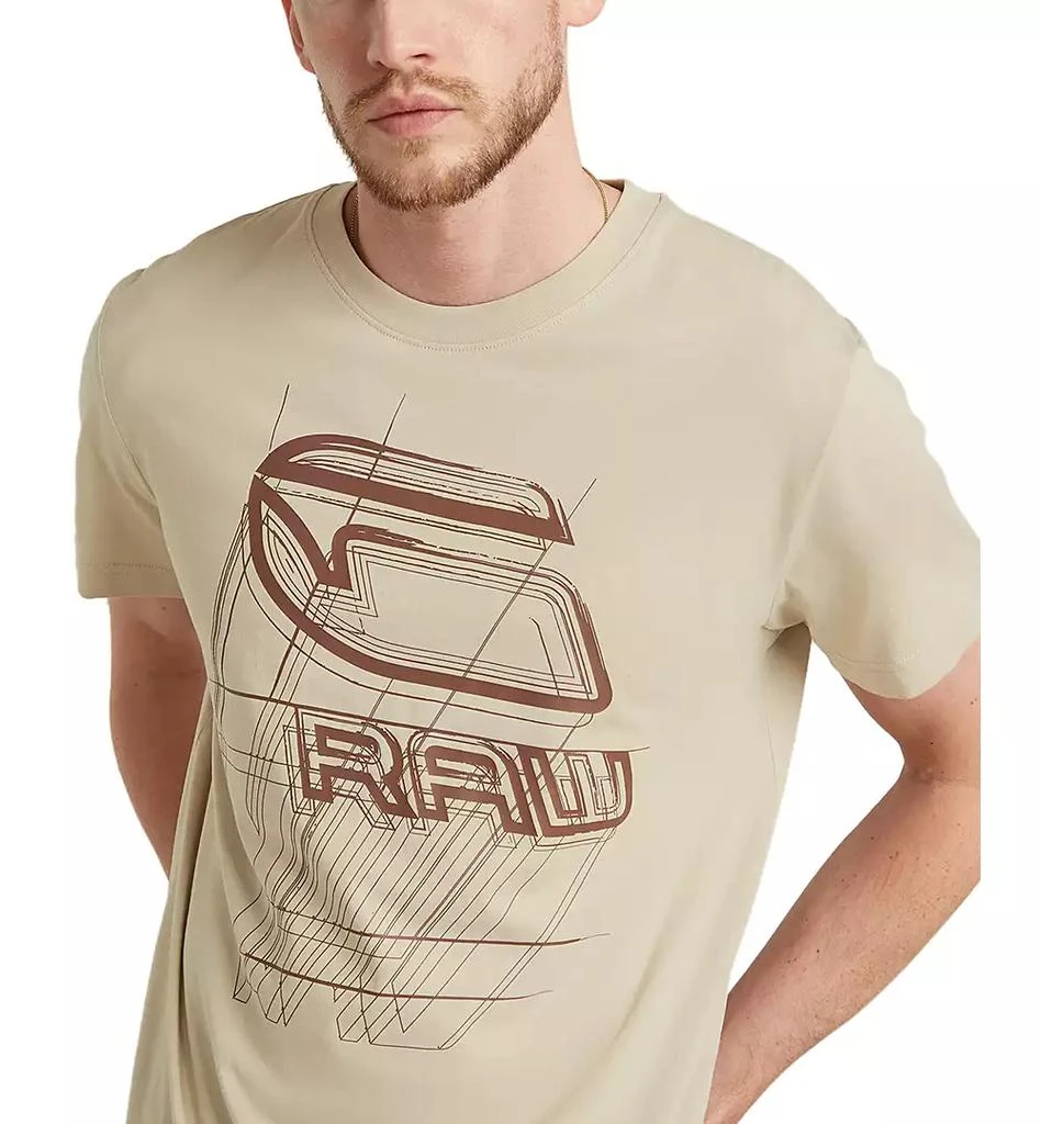 G-Star Raw Men's Bright Straight-Fit Logo Graphic T-Shirt 3