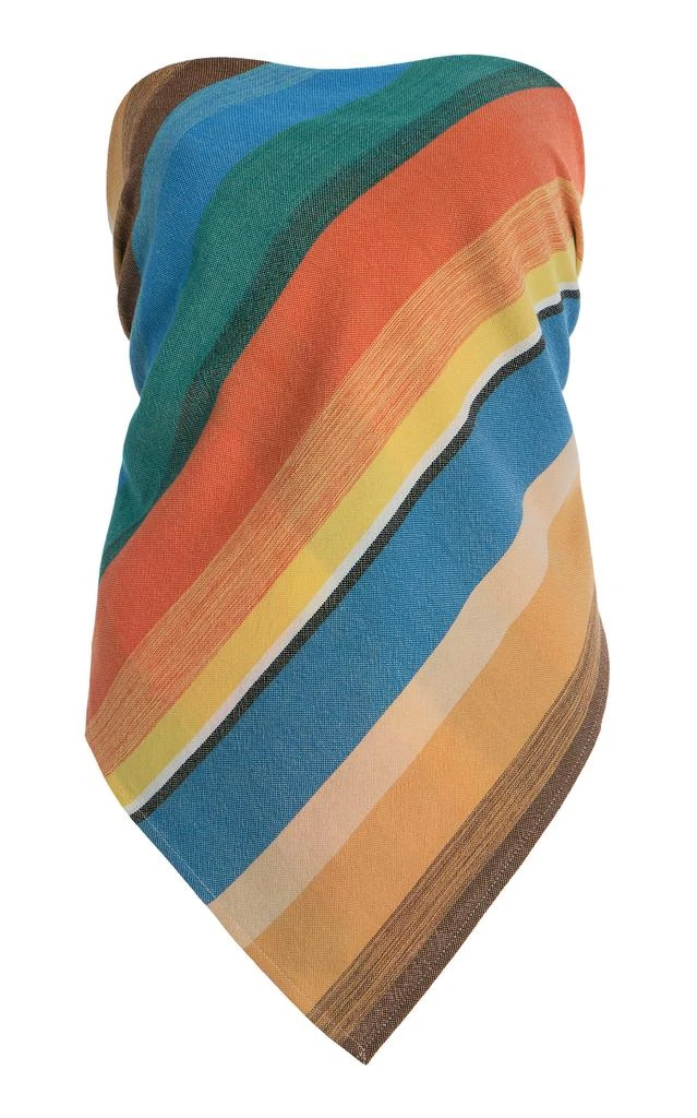 Marrakshi Life Marrakshi Life - Exclusive Riviera Striped Cotton Top - Multi - OS - Moda Operandi 1