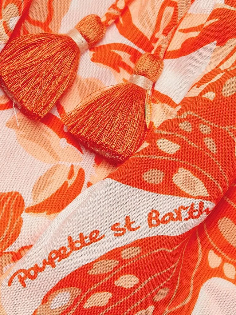 Poupette St Barth Sasha Floral Knit Drawstring Romper 7