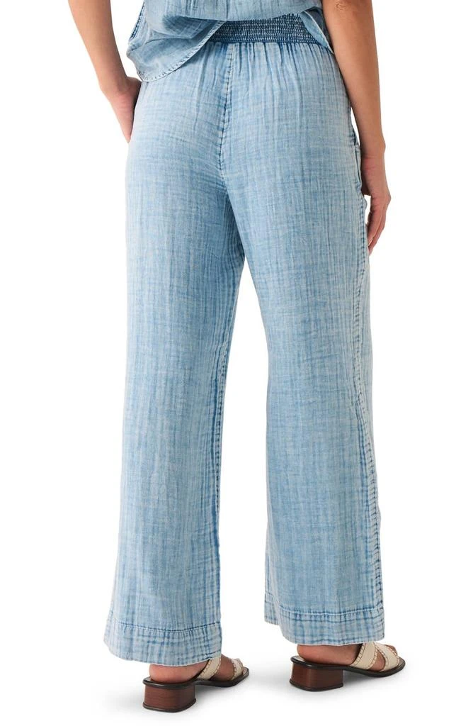 Faherty Dream Organic Cotton Gauze Wide Leg Pants 2