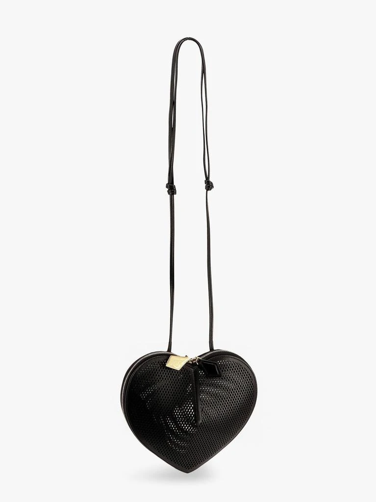 Alaia Le coeur shoulder bag in leather with fishnet motif 4