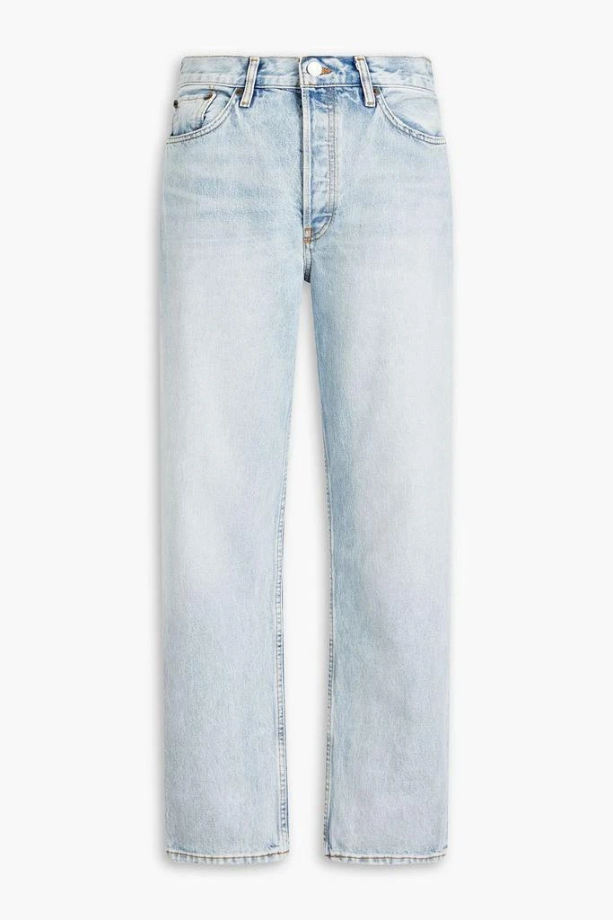 RE/DONE 90s distressed high-rise straight-leg jeans 1